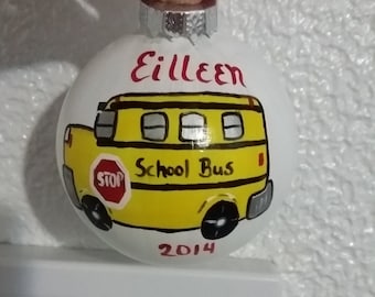 School bus personalized Ornament