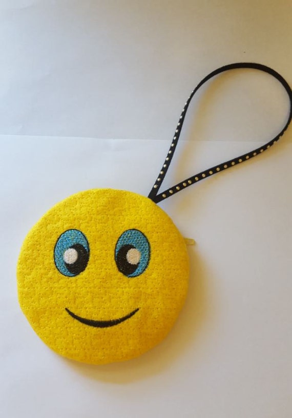 Pouch Smiley/ Small bag/ Fashion bag/ Pouch/ Coin by SpareStudio