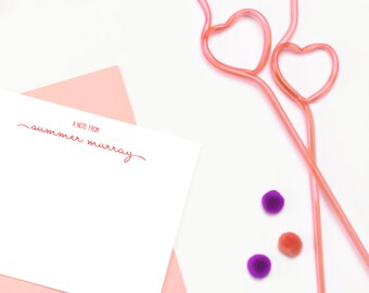 Personalized Stationary Women, Personalized Note Cards for Women, Personalized Stationary Cards, Girls Personalized Stationary Set of 10