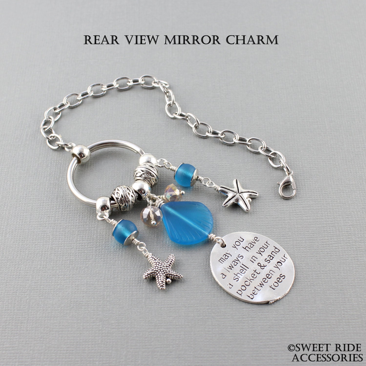 Rear View Mirror Charm Rear View Mirror Accessories Beachy