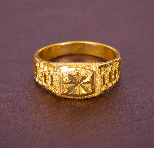24K Gold Plated Ring Gold Vintage Ring Thai Gold Ring by siampick