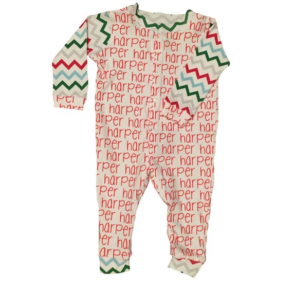 Custom Name Pajamas by HarperBlakeBowtique on Etsy