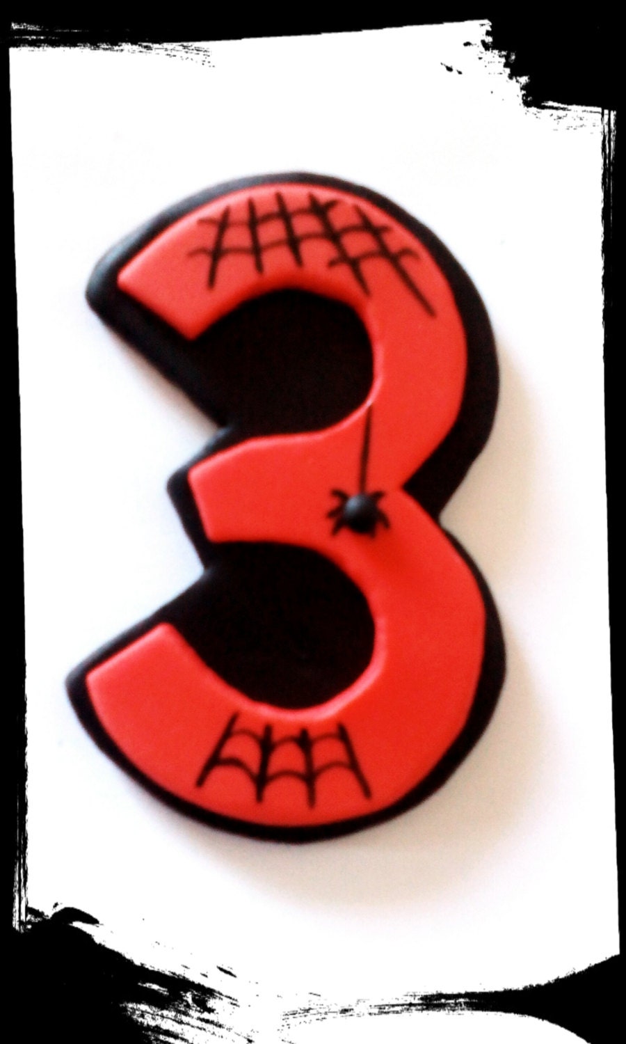 the amazing spiderman fondant age number cake topper edible