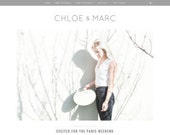Wordpress theme - wordpress template- Feminine wordpress- Responsive WordPress Theme - Blog template - Fashion template - Chlóe & Marc