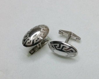 Cufflinks 925 Silver of cufflinks meander MS110