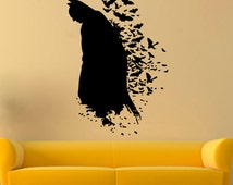Batman Wall Decal Dark Knight Vinyl Sticker Comics Wall Decals Wall Vinyl Decor /1yip/