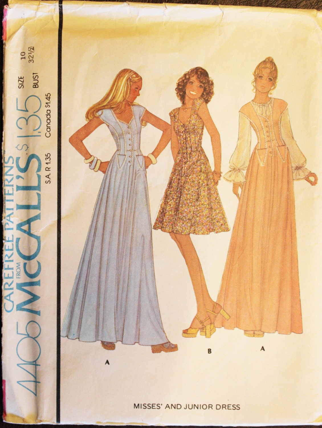 Sewing Pattern Misses Juniors Dress Pattern 2 Lengths McCalls