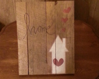 Home Wood Pallet Sign