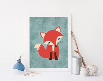 Fox Wall Art fox in galaxy fox printable room decor wall art printable Fox Wall Art fox in galaxy fox printable room decor wall art printable