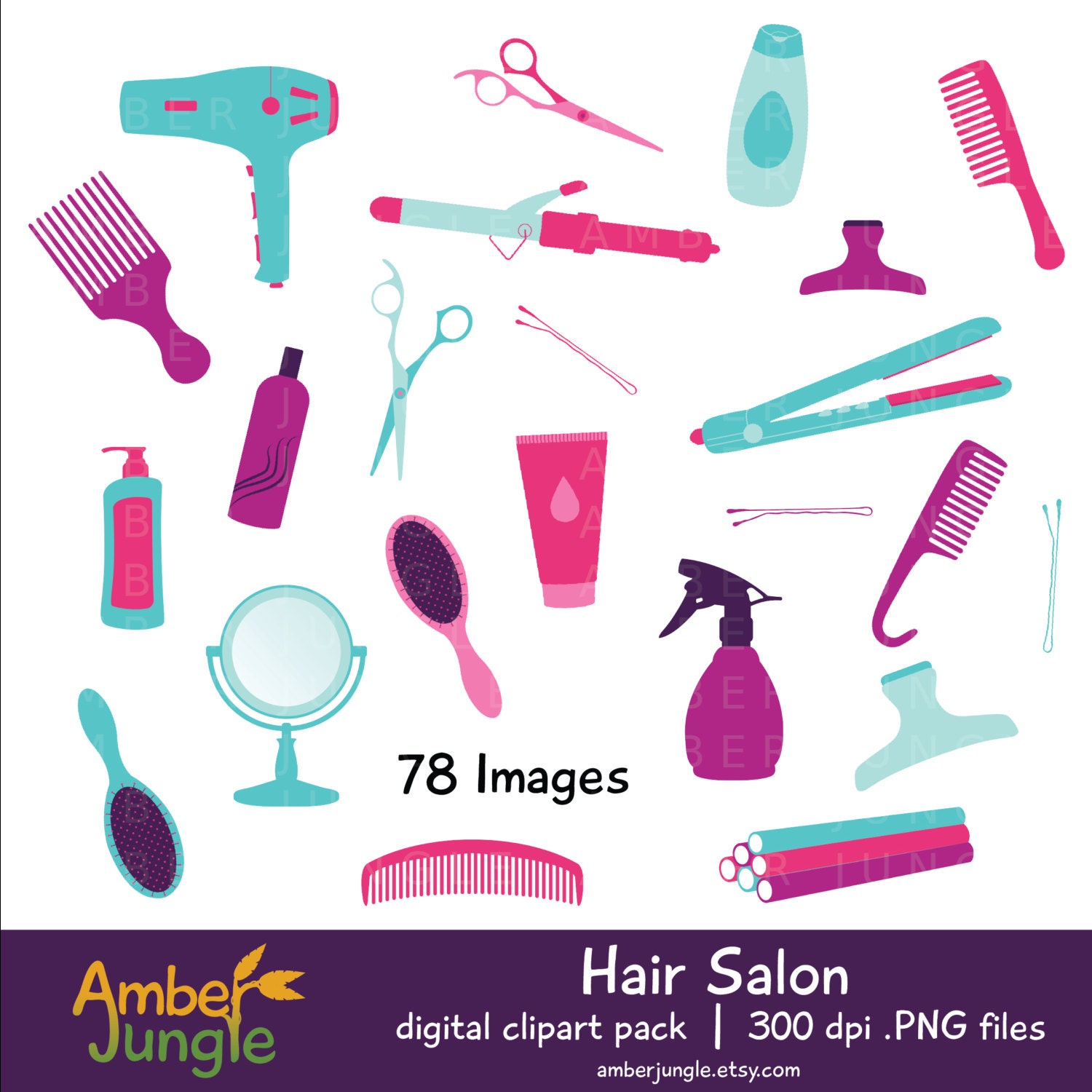 Hair Salon Clipart Haircut Stylist Clip Art, Hair Dresser Tools