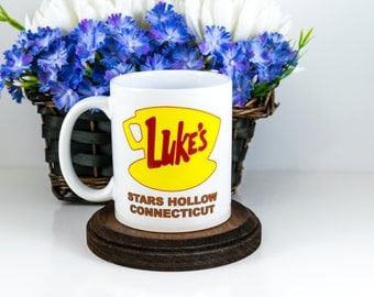 TV Show Mug | Gilmore Girls Mug | Luke's Diner Mug | LUKE'S Diner | Stars Hollow | Gilmore Girls Inspired | Cute Office Deco | Cuevex Mugs