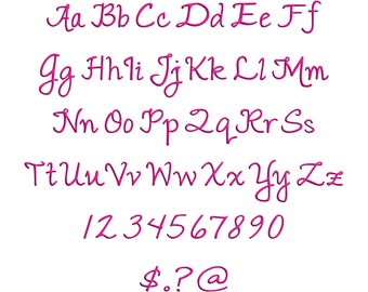 PES Embroidery Font, BX Included!! New Romance Machine Embroidery Font Alphabet, BX Ready Font, Instant Download Embroidery Design