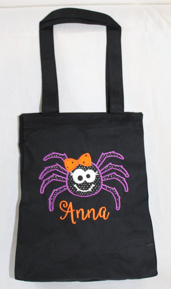 Halloween Trick or Treat Bag Halloween Tote Bag Personalized