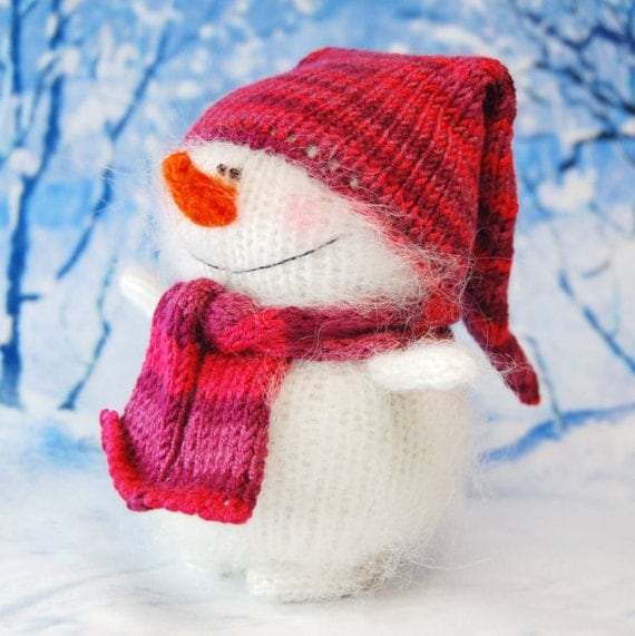 CHRISTMAS SNOWMAN AMIGURUMI Snowman Knit by MiracleStoreUS