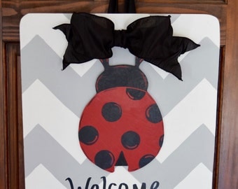 Ladybug Door Hanger, Summer Door Hanger, Spring Door Hanger, Ladybug, Teacher Gift, Door Decor (Attachment Only)