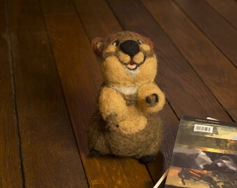 Quokka, Australian Animal, Needle Felted Soft Sculpture