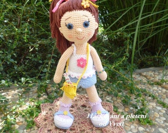 PATTERN - Doll Paty - crochet pattern, amigurumi pattern, PDF