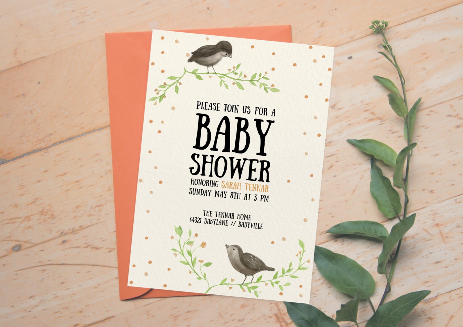 Digital Baby Shower Invitation / Custom by juliahartliebdesign