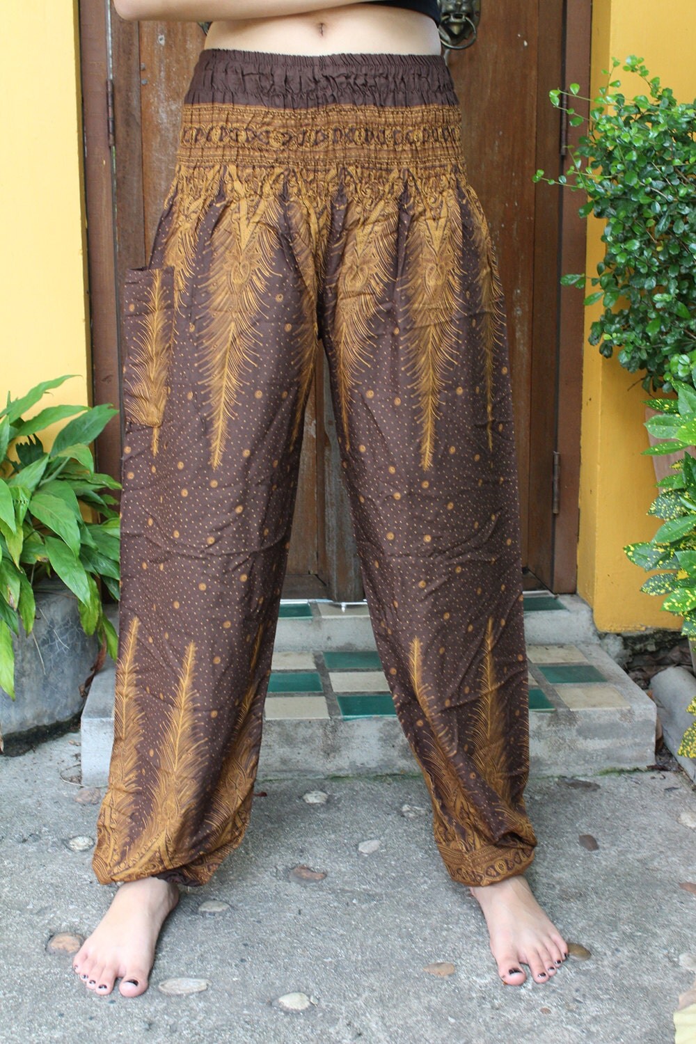 feather pants