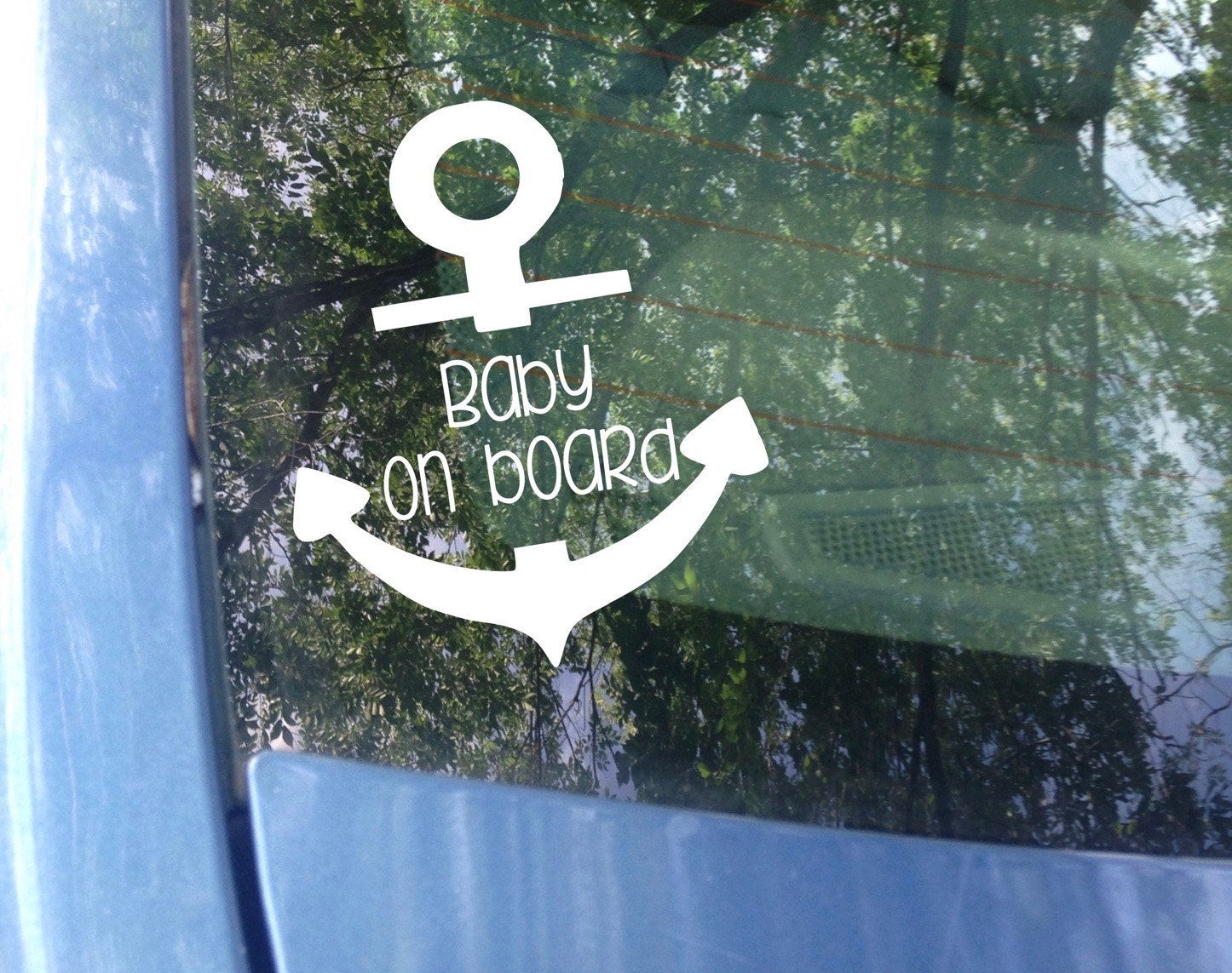 Download Baby on board Anchor Window Decal Car Decal New Baby
