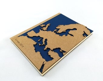 EUROPE MAP, TRAVEL Journal, Travel Notebook, Personalized Gift, Personalized Journal, Custom Journal, Custom Notebook, Europe Gifts, A5