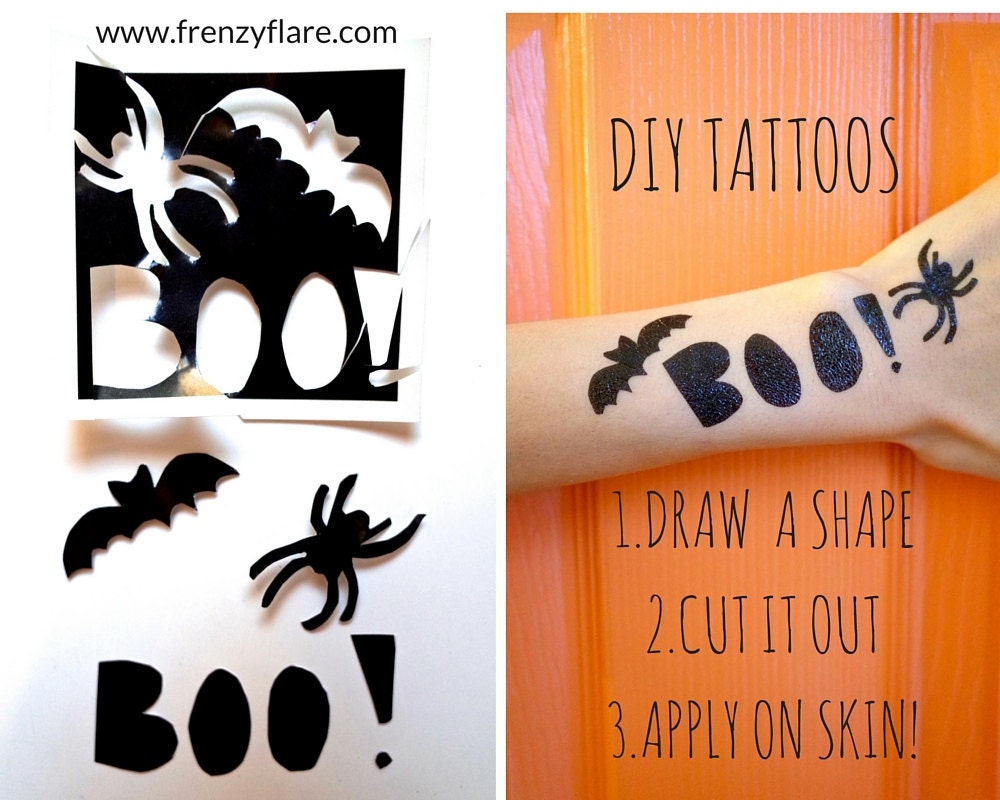 Halloween DIY Temporary Tattoos. Kids can by ...