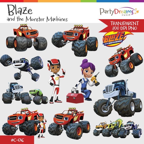 Blaze and the Monster Machines instant download by PartyDreamsShop