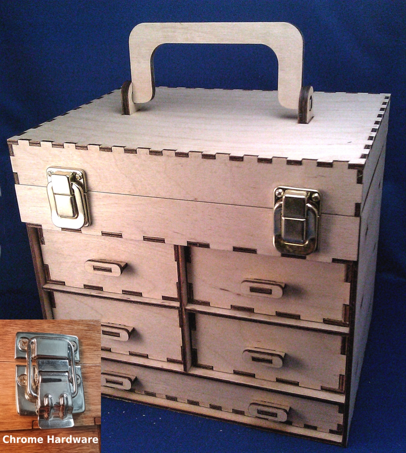 5Drawer Wood Toolbox/Jewelry Box Kit Make It Your Own