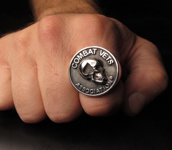 Combat Vets Motorcycle Association ring by SatchStudios on Etsy