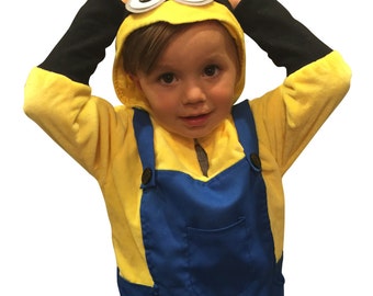 ComfyCamper Super Comfy Halloween Costume Minion Costume Sweatshirt Minion Halloween Costume