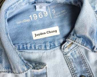 Iron on labels Back to school labels Iron on tags Custom clothing labels Uniform labels Personalized iron on clothing name tags Labels