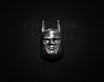 Batman Charm, Batman Jewelry, Dark Knight, Bracelet Charm, Bracelet Supply, 925 Silver Charm, Batman Bead, 925 Silver Findings