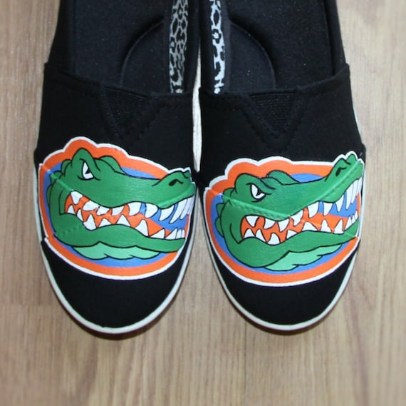 Florida Gators UF Fl Custom Hand Painted Canvas Slip on Shoe