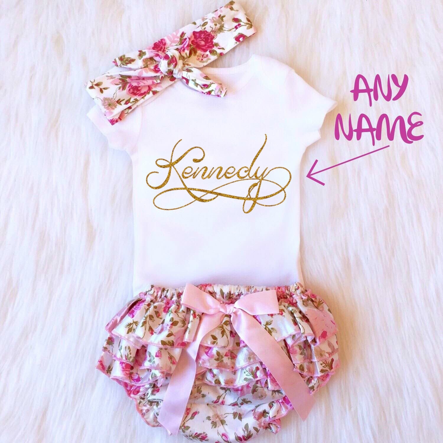 SALE Baby Girl Clothes Baby Girl Outfit by KennedyClairesCloset