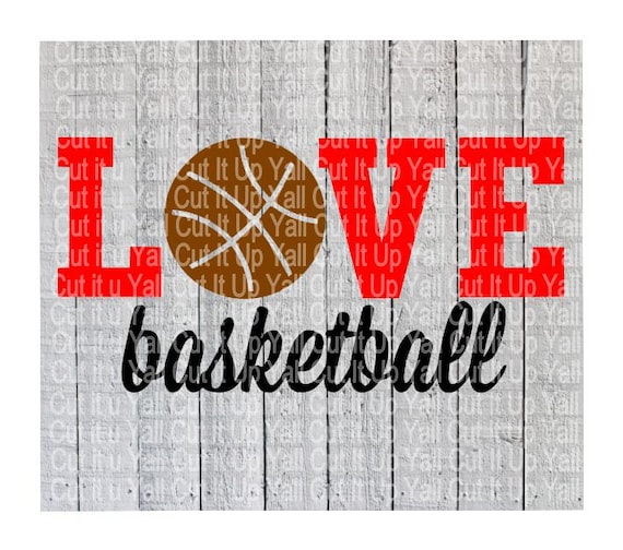 Download Basketball Svg Love Basketball Sports by CutItUpYall on Etsy
