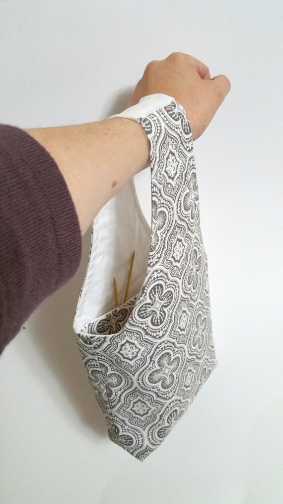 Knitting Bag Crochet Bag Small Wrist Bag Sock Knitting