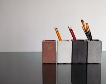 Concrete Cup, Pencil cup, Pencil Holder, Pen Holder, Pen pot, Paintbrushes holder, Toothbrush holder, Pen holder, Office decore