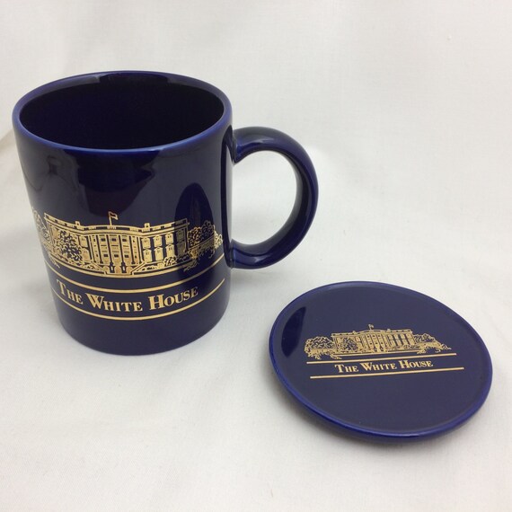 White House Mug White House Souvenir Cobalt Mug Blue and