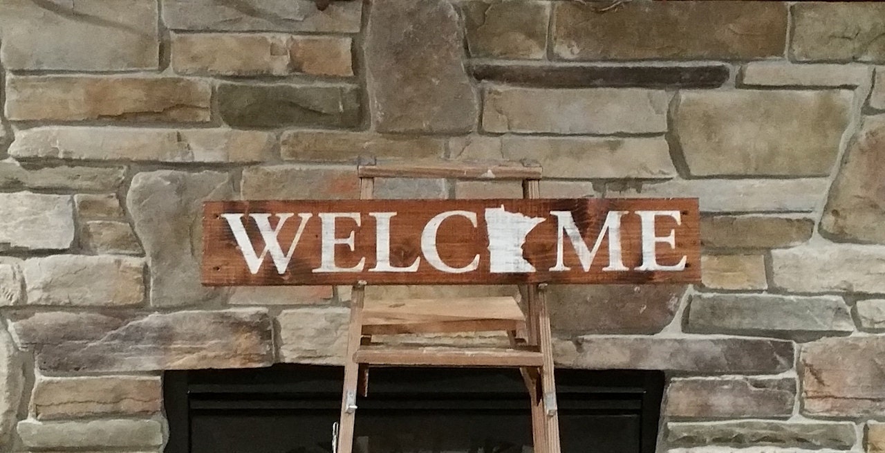 Any State Sign Cedar Rustic Minnesota Sign