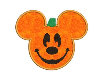 Pumpkin Applique Design - Halloween embroidery design - pes - jef - hus - vip - vp3 - xxx - dst - exp file - 4x4 - 5x7 - 6x10