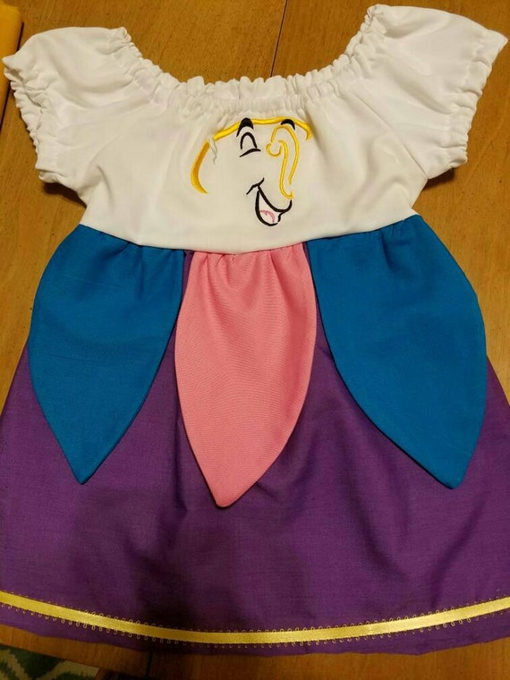 Girls 2T8 Chip Teacup Beauty & the Beast Dress or Shirt