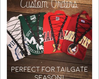 Custom Lace Up Tee