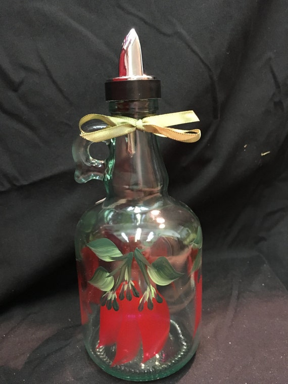 16 oz Chili Pepper Jug Soap/Oil Dispenser by Pattilynnpaints