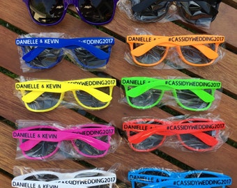 10 ADULT Personalized Sunglasses, Wedding Party Favor, Party Favor Sunglasses, Bachelor Party Favor, Bachelorette Sunglasses, Bridal Party