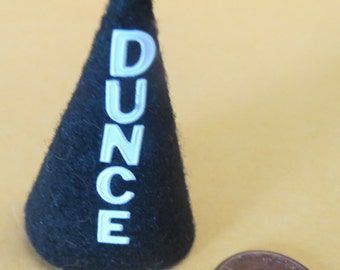 Dollhouse Miniature black dunce hat