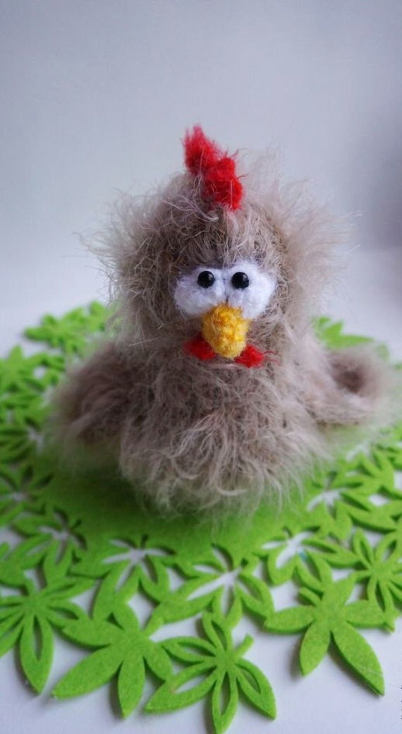 Crochet Amigurumi Chicken Plush Bird Small by PlushCreation