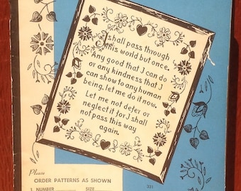 Carol Curtis Needlework Guide - 1940s - Vintage Craft Book