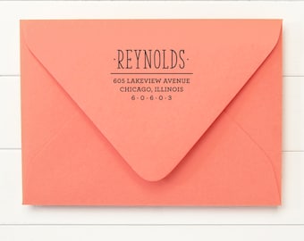 Return Address Stamp / Stamp Address / Self Inking Return Address Stamp - ZEST DESIGN - Housewarming Newlywed Gift