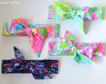 Lilly Pulitzer Fabric Bow Headwrap - Headband - Baby Headband - Toddler Headband