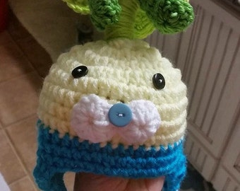 Crochet Octonauts Tunip hat baby boy girl. Crochet tunip hat. Made to order
